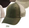 Unstructured Cotton & Mesh Baseball Cap Olive